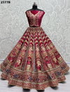 2577b & 2577c By Anjani Art Velvet Fancy Dori Work Sequins Embroidery Work Bridal Lahenga Choli Wholesalers In Delhi